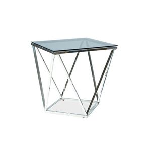 Signal Konferenční stolek SILVER B | 50 x 50 cm Barva: Stříbrná obraz
