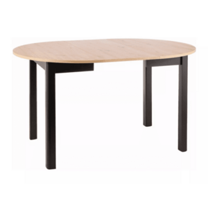 Signal Rozkládací jídelní stůl DANTE | dub artisan/černá 102 x 102 cm obraz