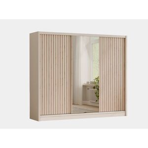 ArtStol Šatní skříň LONDON 250 LUX se zrcadlem | cashmere obraz