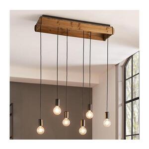 Eglo 43592 - Lustr na lanku WOOTTON 6xE27/40W/230V 43592 obraz