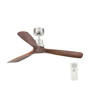 FARO Barcelona FARO 33370DC - Stropní látor LANTAU hnědá/matný chrom pr. 132 cm + DO 33370DC obraz