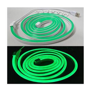 LED Flexibilní pásek NEON LED/5V USB 1, 8 m zelená 008 0001127 obraz