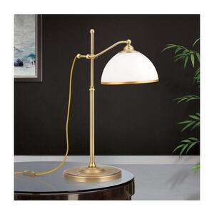 Orion LA 4-1213/1 - Stolní lampa OLD LAMP 1xE27/40W/230V bílá/mosaz LA 4-1213/1 Patina obraz