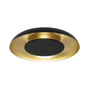 LED Stropní svítidlo PIATTINO LED/30W/230V 3000/4000/6000K pr. 40 cm černá/zlatá ML1812 obraz