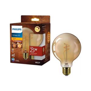 LED Stmívatelná žárovka VINTAGE Philips G95 E27/3, 1W/230V 1800K 872110304903200 obraz