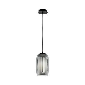 Ondaluce - Lustr na lanku BONNIE 1xE27/15W/230V pr. 15, 5 cm černá/kouřová černá SO.BONNIE/3-FUME obraz
