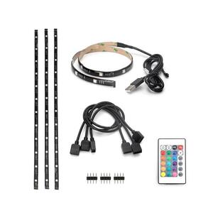 B.V. - SADA 4x LED RGB Stmívatelný pásek 0, 5m LED/2, 5W/5V IP65 +DO 100801TYQ obraz