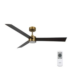 Lucci air 21610549- LED Stmívatelný látor CLIMATE 12W/230V wenge/zlatá + DO 21610549 obraz