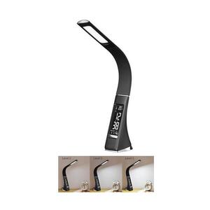 BRILAGI - LED Stmívatelná stolní lampa s displejem PELLE LED/7W/230V černá BRI8947 obraz