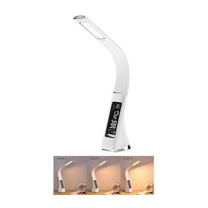 BRILAGI - LED Stmívatelná stolní lampa s displejem PELLE LED/7W/230V bílá BRI8949 obraz