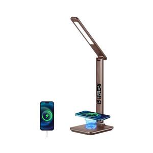 BRILAGI-LED Stmívatelná lampa s bezdrátovým nabíjením REGINA LED/8, 5W/230V hnědá BRI8975 obraz