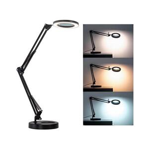 BRILAGI - LED Stmívatelná stolní lampa s lupou LED/12W/5V 3000/4200/6000K černá BRI007 obraz