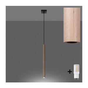 BRILAGI - LED Lustr na lanku DRIFA 1xG9/4W/230V dřevo BR.1266 obraz