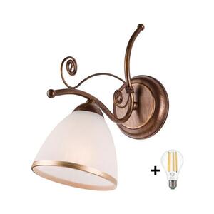 BRILAGI - LED Nástěnné svítidlo ANTICO 1xE27/60W/230V bronz patina 8590828606659 obraz