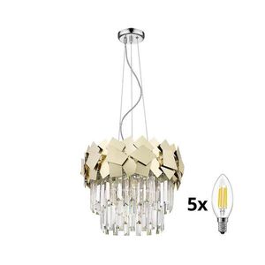 BRILAGI - LED Křišťálový lustr na lanku MIRAGE 5xE14/40W/230V BG-P0506-05A-F4E3 obraz