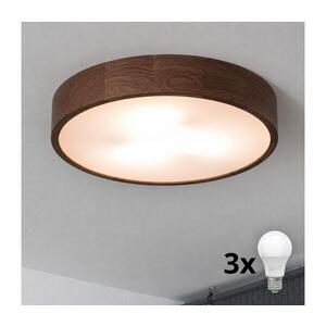 BRILAGI - LED Stropní svítidlo CARVALHO 3xE27/60W/230V dub ořech pr. 47 cm 8590828607182 obraz