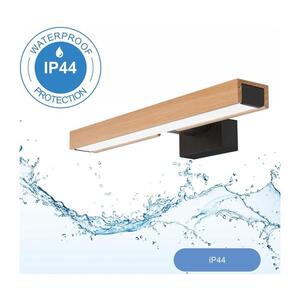 BRILAGI-LED Koupelnové osvětlení zrcadla WOODY MIRROR LED/8W/230V IP44 dub/černá 8590828607403 obraz