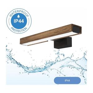 BRILAGI-LED Koupelnové osvětlení zrcadla WOODY MIRROR LED/8W/230V IP44 dub/černá 8590828607427 obraz