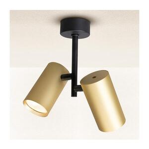 BRILAGI - Bodové svítidlo SELE VERTICAL 2xGU10/30W/230V černá/zlatá WO-D2-OEM obraz