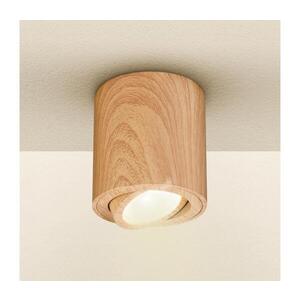 BRILAGI - Bodové svítidlo MIA 1xGU10/30W/230V 84x80 mm hnědá WD300-WOOD-OEM obraz