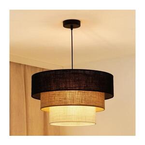 BRILAGI - Lustr na lanku ASPEN LUNETA 1xE27/15W/230V pr. 45 černá/béžová/krémová 607742 obraz