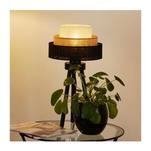BRILAGI - Stolní lampa ASPEN LUNETA 1xE27/15W/230V černá/béžová/krémová 607810 obraz