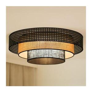 BRILAGI - LED Stropní svítidlo DAKOTA LUNETA LED/12W/230V pr. 60 cm černá/ratan 607865 obraz
