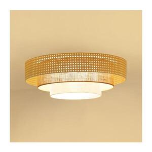 BRILAGI - LED Stropní svítidlo CEDAR LUNETA LED/26W/230V ratan/hnědá/krémová 607940 obraz