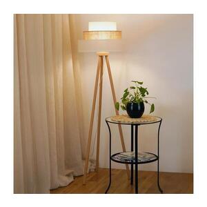 BRILAGI - Stojací lampa DENVER LUNETA 1xE27/15W/230V béžová/hnědá/krémová 608046 obraz
