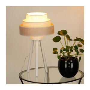 BRILAGI - Stolní lampa ALASKA LUNETA 1xE27/15W/230V šedá/krémová 608138 obraz