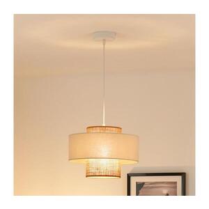 BRILAGI - Lustr na lanku DALLAS 1xE27/15W/230V pr. 30 cm hnědá/krémová/bílá 608817 obraz