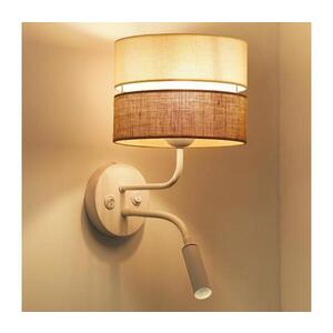 BRILAGI - Nástěnná lampa ROYAL YUTE 1xE27/15W/230V + 1xG9/6W béžová/krémová/bílá 609654 obraz