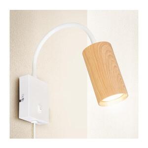 BRILAGI - Flexibilní nástěnná lampa SELE 1xGU10/30W/230V bílá/dekor dubu WO-W11-OEM obraz