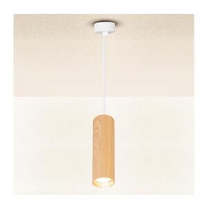 BRILAGI - Lustr na lanku SELE 1xGU10/30W/230V bílá/dekor dubu WO-P6-OEM obraz