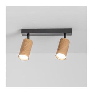 BRILAGI - Bodové svítidlo SELE 2xGU10/30W/230V černá/dekor dubu WO-Z2-A-OEM obraz