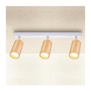 BRILAGI - Bodové svítidlo SELE 3xGU10/30W/230V bílá/dekor dubu WO-Z3-B-OEM obraz