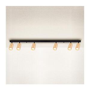 BRILAGI - Bodové svítidlo SELE 6xGU10/30W/230V černá/dekor dubu WO-Z5-A-OEM obraz