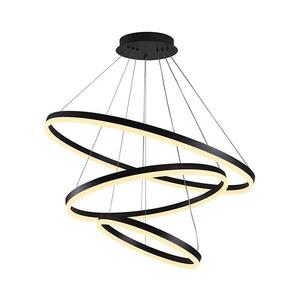 BRILAGI -LED Stmívatelný lustr na lanku CIRCLE LED/125W/230V 3000-6500K černá+DO BG-J4313/B obraz