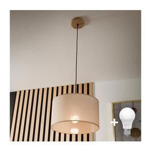 BRILAGI - LED Lustr na lanku ANTHONY 1xE27/60W/230V dub/béžová 8590828610335 obraz