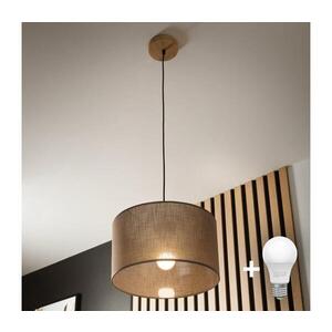 BRILAGI - LED Lustr na lanku ANTHONY 1xE27/60W/230V dub/hnědá 8590828610342 obraz