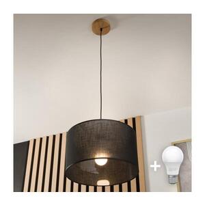 BRILAGI - LED Lustr na lanku ANTHONY 1xE27/60W/230V dub/černá 8590828610359 obraz