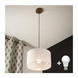 BRILAGI - LED Lustr na lanku ANTHONY 1xE27/60W/230V dub ořech/bílá 8590828610366 obraz