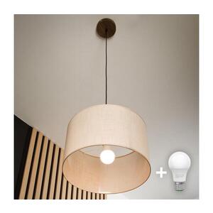 BRILAGI - LED Lustr na lanku ANTHONY 1xE27/60W/230V dub ořech/béžová 8590828610373 obraz