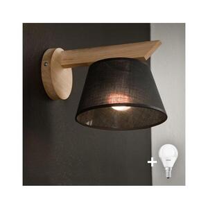 BRILAGI - LED Nástěnné svítidlo ANTHONY 1xE14/40W/230V dub/černá 8590828610434 obraz
