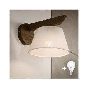 BRILAGI - LED Nástěnné svítidlo ANTHONY 1xE14/40W/230V dub ořech/bílá 8590828610441 obraz