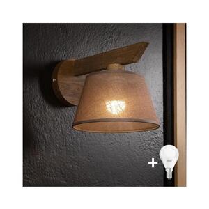 BRILAGI - LED Nástěnné svítidlo ANTHONY 1xE14/40W/230V dub ořech/hnědá 8590828610465 obraz