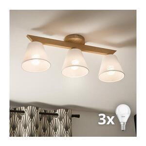 BRILAGI - LED Přisazený lustr ANTHONY 3xE14/40W/230V dub/bílá 8590828610564 obraz