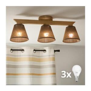 BRILAGI - LED Přisazený lustr ANTHONY 3xE14/40W/230V dub/hnědá 8590828610588 obraz