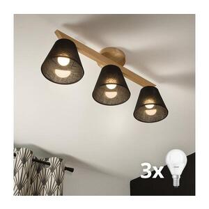 BRILAGI - LED Přisazený lustr ANTHONY 3xE14/40W/230V dub/černá 8590828610595 obraz
