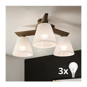 BRILAGI - LED Přisazený lustr ANTHONY 3xE14/40W/230V dub ořech/bílá 8590828610649 obraz